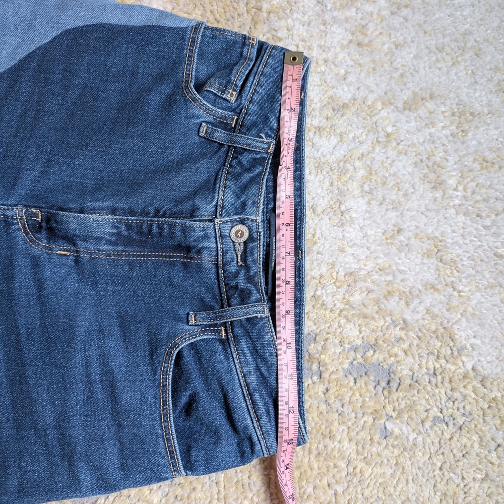 Hollister Two-Tone Contrast Jeans Sz 3R – High Rise Straight Leg Denim - Picture 6 of 7